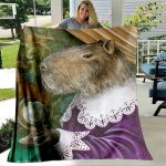 Capybara Club Funny Humor Soft Flannel Throw Blanket Living Room Bedroom Bedspread Blankets for Beds Thin 3 - Capybara Plush