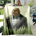 Capybara Club Funny Humor Soft Flannel Throw Blanket Living Room Bedroom Bedspread Blankets for Beds Thin 4 - Capybara Plush