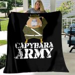 Capybara Club Funny Humor Soft Flannel Throw Blanket Living Room Bedroom Bedspread Blankets for Beds Thin 5 - Capybara Plush