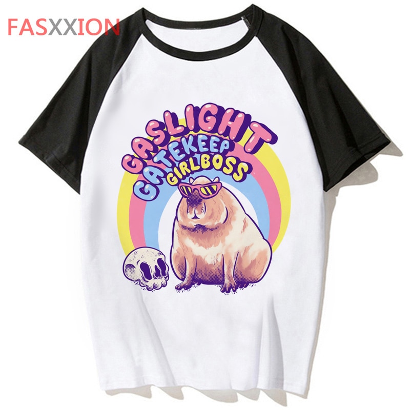 Capybara T Shirt Streetwear Hop Funny Tshirt Men Top Harajuku Hip Tee for Male Clothing T 3 - Capybara Plush