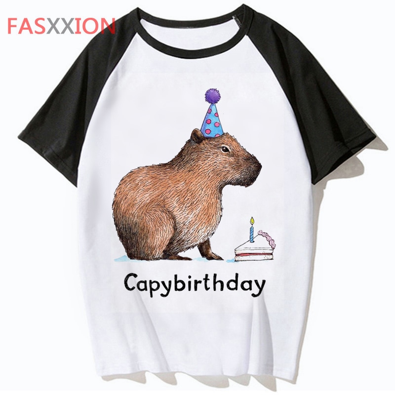 Capybara T Shirt Streetwear Hop Funny Tshirt Men Top Harajuku Hip Tee for Male Clothing T 4 - Capybara Plush