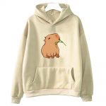 Funny Capybara Print Hoodie Women Men Kawaii Cartoon Tops Sweatshirt for Girls Unisex Fashion Harajuku Graphic 1 - Capybara Plush