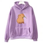 Funny Capybara Print Hoodie Women Men Kawaii Cartoon Tops Sweatshirt for Girls Unisex Fashion Harajuku Graphic 4 - Capybara Plush