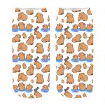 Women s socks kawaii Funny happy Capybara Printed Socks Woman harajuku Happy Novelty Casual cute girl 1 - Capybara Plush