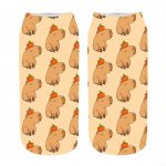 Women s socks kawaii Funny happy Capybara Printed Socks Woman harajuku Happy Novelty Casual cute girl 5 - Capybara Plush